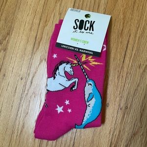 Unicorn vs Narwhal Socks